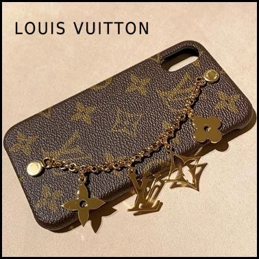 Louis Vuitton MONOGRAM 2019 20AW 2019 20AW IPHONE XXS CASE CHARMS brown free iPhone case 