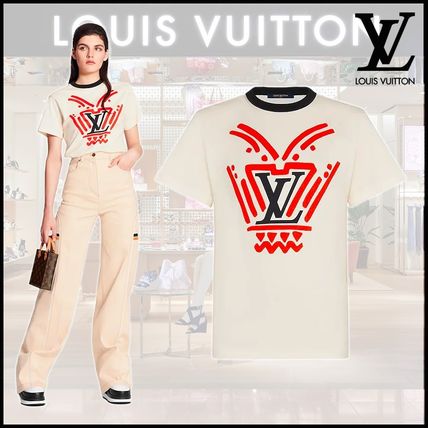 Louis Vuitton Short Nylon Cotton Short Sleeves Logo Cropped 1A8497 