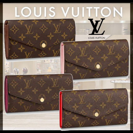 Louis Vuitton PORTEFEUILLE SARAH 2020 SS Monogram Long Wallets