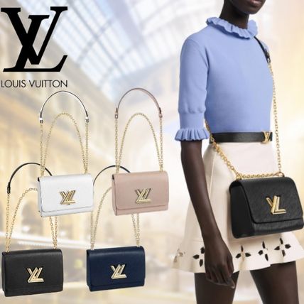 Louis Vuitton TWIST 2020 SS Casual Style 2WAY Chain Plain Leather Elegant