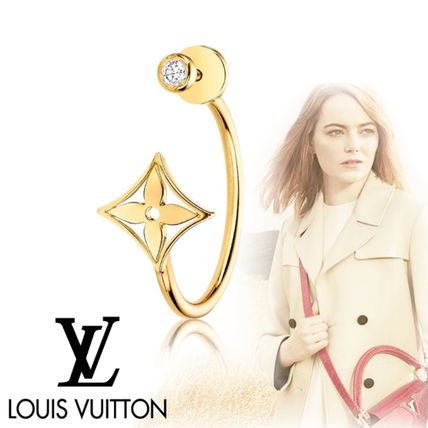 Louis Vuitton 2020 SS Idylle Blossom Small Hoop Earring Yellow Gold And Diamond Q96332 