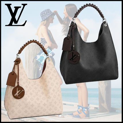 Louis Vuitton MAHINA Casual Style Calfskin 2WAY Leather Logo Handbags M53188 M52950 