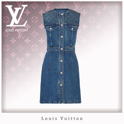 Louis Vuitton 2020 Cruise Casual Style Denim Sleeveless Plain Cotton Elegant