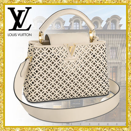Louis Vuitton CAPUCINES 2020 21AW Casual Style Street Style 2WAY Plain Leather Party Style M57228 