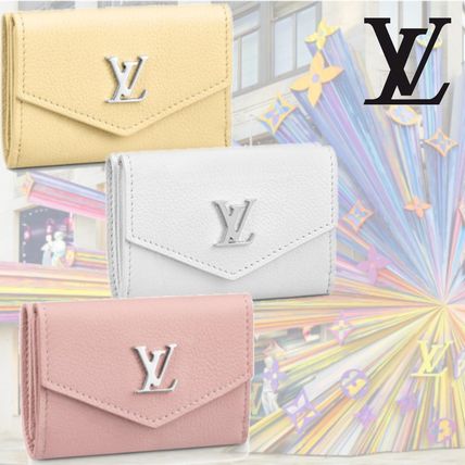 Louis Vuitton 2019 20AW Unisex Plain Leather Folding Wallet Logo Folding Wallets M68483 M68482 M67859 