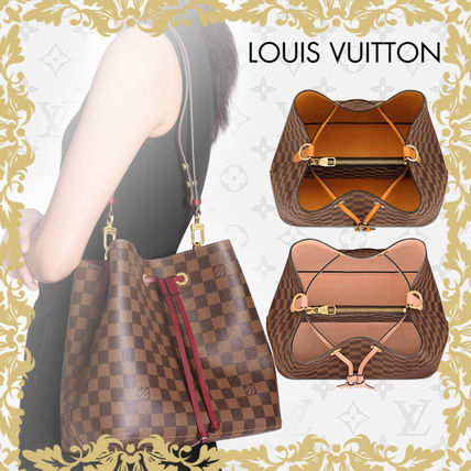 Louis Vuitton NEONOE 2020 SS Zigzag Casual Style Tie dye 3WAY Leather Office Style 