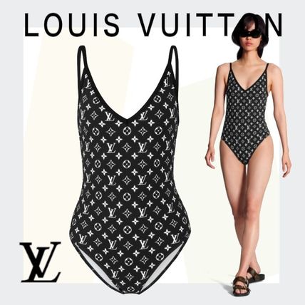 Louis Vuitton MONOGRAM 2020 SS Blurry Monogram One Piece Swimsuit 1A615E 