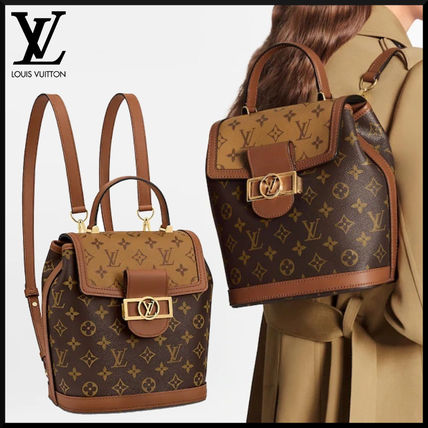 Louis Vuitton MONOGRAM 2020 SS Monogram Casual Style Street Style Leather Logo Backpacks M45142 
