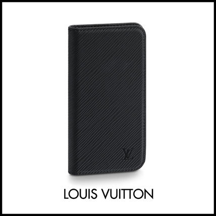 Louis Vuitton EPI Blended Fabrics Bi color Plain Leather iPhone X iPhone XS 