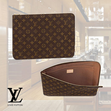 Louis Vuitton Casual Style Plain Leather Party Style Office Style 