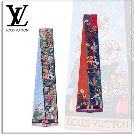 Louis Vuitton 2020 21AW Monogram Silk Party Style Office Style Elegant Style Logo M76435 M76434 