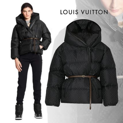Louis Vuitton 2020 21AW Monogram Jacquard Hooded Down Jacket 1A83YK 