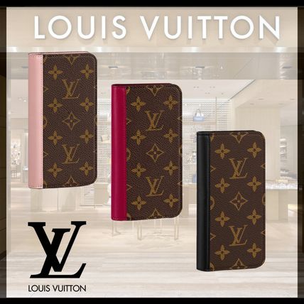 Louis Vuitton MONOGRAM 2019 20AW Unisex Leather Logo Smart Phone Cases M68691