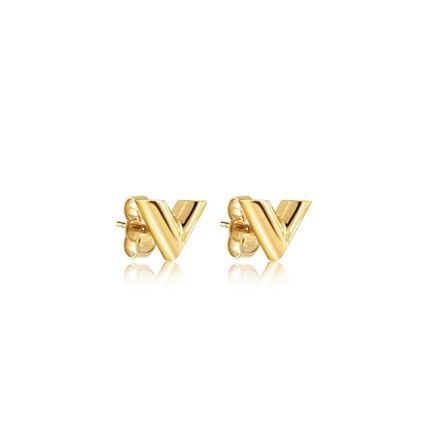 Louis Vuitton Essential V Stud Earrings M63208 M68153 