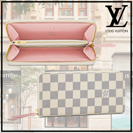 Louis Vuitton Leather Long Wallet Long Wallets N61264 