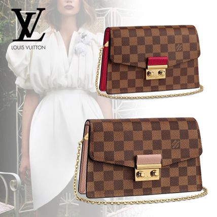 Louis Vuitton DAMIER Canvas 2WAY Crossbody Logo Shoulder Bags 