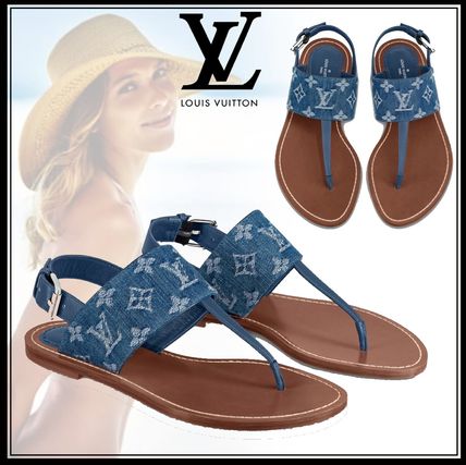 Louis Vuitton 2020 SS Monogram Open Toe Casual Style Sandals 1A7RDP 