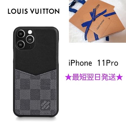 Louis Vuitton DAMIER GRAPHITE 2020 SS Unisex iPhone 11 Pro iPhone 11 Pro Max Smart Phone Cases 