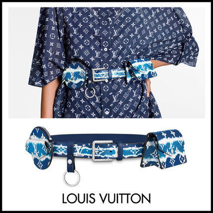 Louis Vuitton 2020 SS Monogram Street Style Leather Logo Belts 