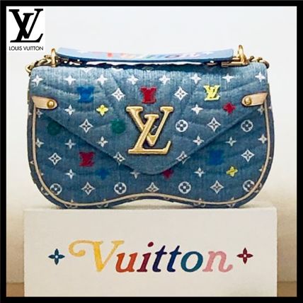 Louis Vuitton 2019 SS Denim Blended Fabrics 2WAY Chain Crossbody Logo M53692 