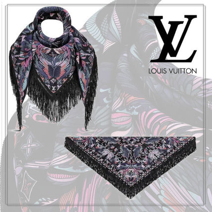 Louis Vuitton 2020 21AW Casual Style Silk Logo Lightweight ScarvesShawls 