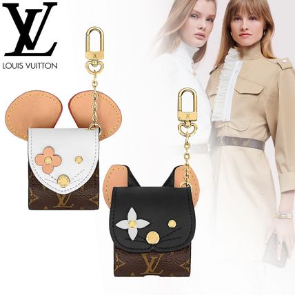 Louis Vuitton MONOGRAM Cat Earphones Case GI0448 GI0447 