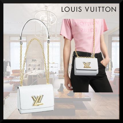 Louis Vuitton TWIST 2020 21AW 2WAY Plain Leather Party Style Elegant Style Shoulder Bags M54278 