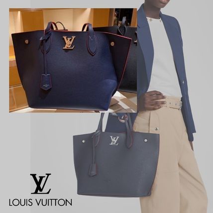 Louis Vuitton 2020 SS Casual Style Plain Leather Logo Totes M52759 