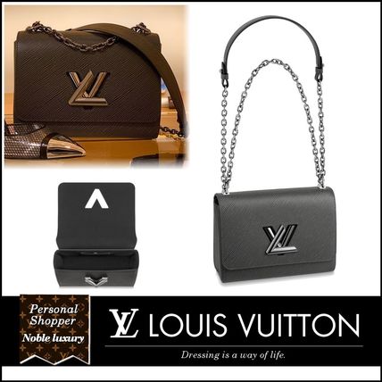 Louis Vuitton TWIST 2020 SS Casual Style 2WAY Bi color Plain Leather Party Style 