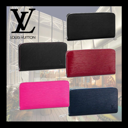 Louis Vuitton EPI Plain Leather Long Wallet Logo Long Wallets 