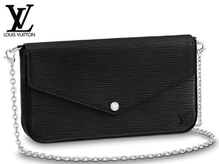 Louis Vuitton EPI Casual Style Plain Leather Party Style Elegant Style 