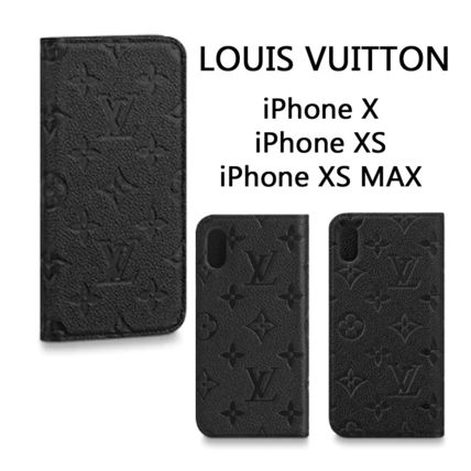 Louis Vuitton Monogram Unisex Leather iPhone X iPhone XS iPhone XS Max 