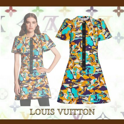 Louis Vuitton 2020 SS A Line Dress 1A7SZ5 1A7SZ4 1A7SZ3 1A7SZ2 1A7SZ1 1A7SZ0 