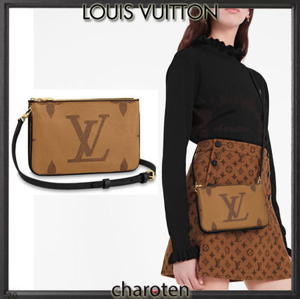 Louis Vuitton MONOGRAM Monogram Casual Style Calfskin Canvas 3WAY Bi color Leather 