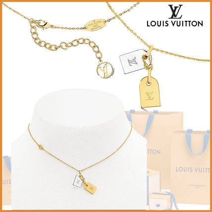 Louis Vuitton 2019 SS Initial Chain Brass Elegant Style NecklacesPendants 