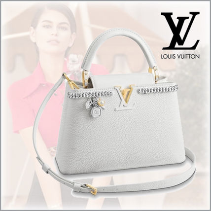 Louis Vuitton CAPUCINES 2020 SS Casual Style 2WAY Plain Leather Party Style Elegant Style M53245 