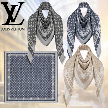 Louis Vuitton MONOGRAM Casual Style Unisex Wool Silk Party Style Office Style M73698 M76341M73699 