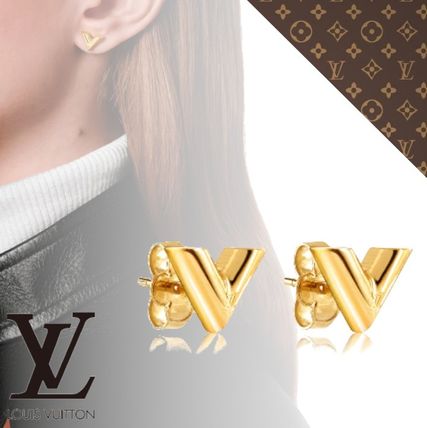 Louis Vuitton 2019 20AW Essential V Stud Earrings M68153 