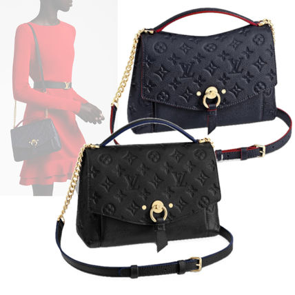 Louis Vuitton 2020 SS Monogram Blended Fabrics 2WAY Leather Elegant Style 