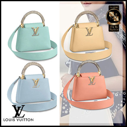 Louis Vuitton CAPUCINES 2020 SS Casual Style 2WAY Leather Elegant Style Crossbody Logo