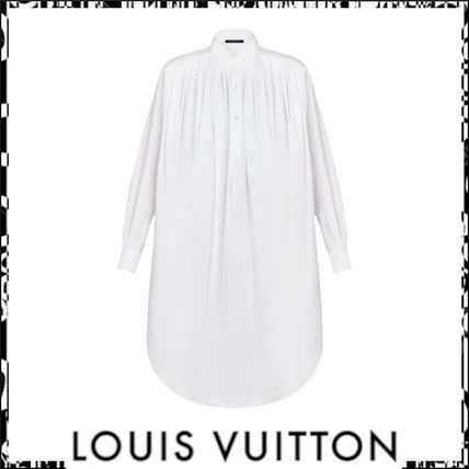Louis Vuitton Casual Style Long Sleeves Plain Cotton Long Office Style 1A82CC 