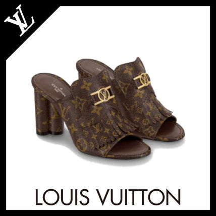 Louis Vuitton Monogram Logo Heeled Sandals 1A8659 