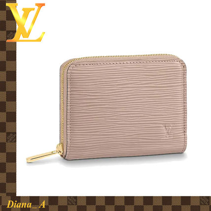 Louis Vuitton Leather Long Wallet Coin Cases 