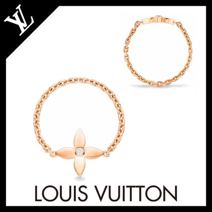 Louis Vuitton 2020 SS Idylle Blossom Chain Ring Pink Gold And Diamond Q9K64F 