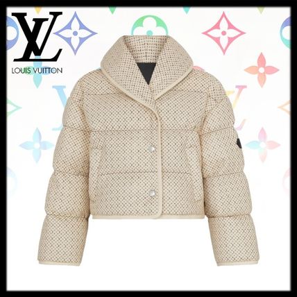 Louis Vuitton 2020 21AW Micro Monogram Embossed Leather Down Jacket 1A824U 