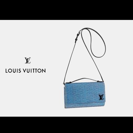 Louis Vuitton EPI 2WAY Plain Leather Elegant Style Crossbody Logo 