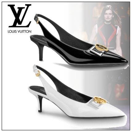 Louis Vuitton 2020 21AW Casual Style Enamel Leather Pin Heels Party Style 1A66CF 1A66C0 