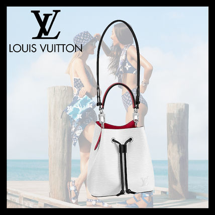 Louis Vuitton NEONOE Casual Style 2WAY Plain Leather Party Style Bridal Handbags M55556 