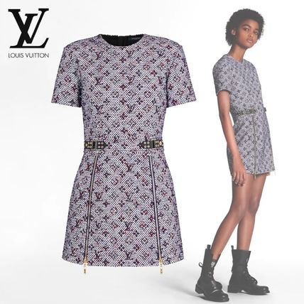 Louis Vuitton Short Sleeved Dress With Zip Detail 1A60ZW 