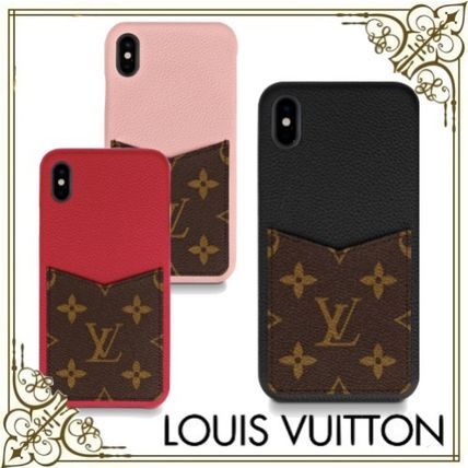 Louis Vuitton 2020 SS Monogram Plain Leather iPhone X iPhone XS iPhone XS Max 